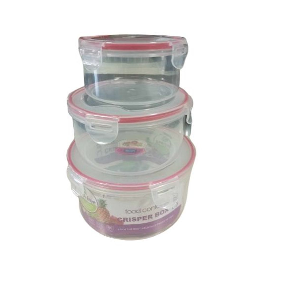 GENERICO - Pack 3 piezas cajas plastico