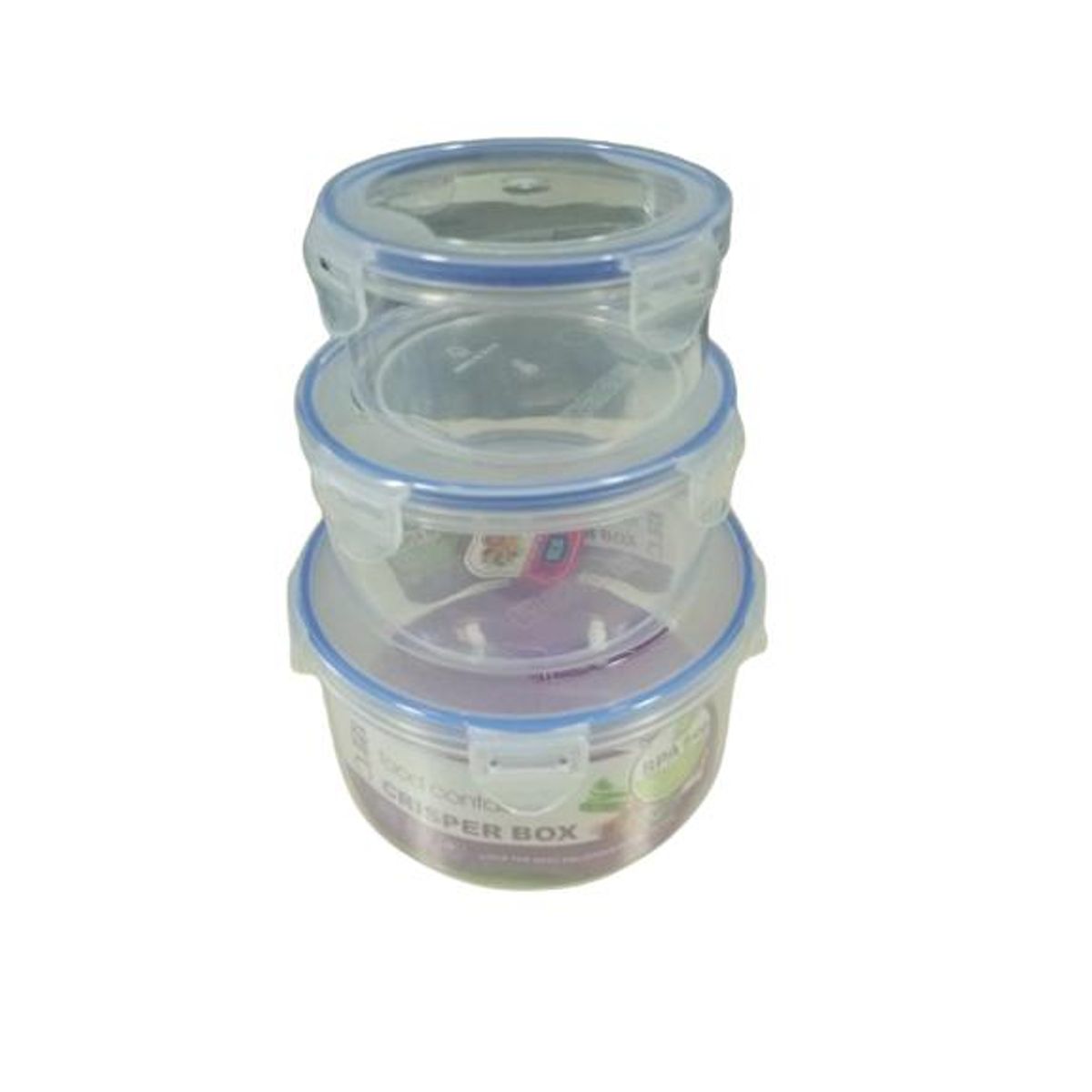 GENERICO - Pack 3 piezas cajas plastico