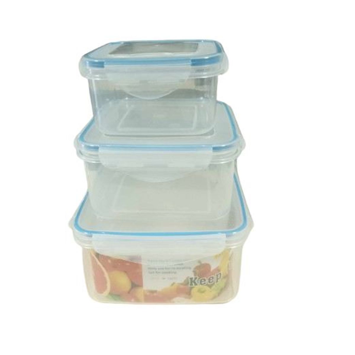 GENERICO - Pack 3 piezas cajas plastico