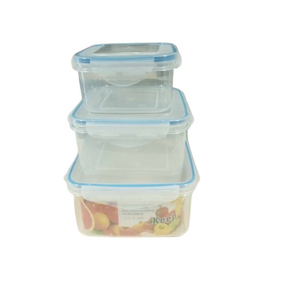 GENERICO - Pack 3 piezas cajas plastico