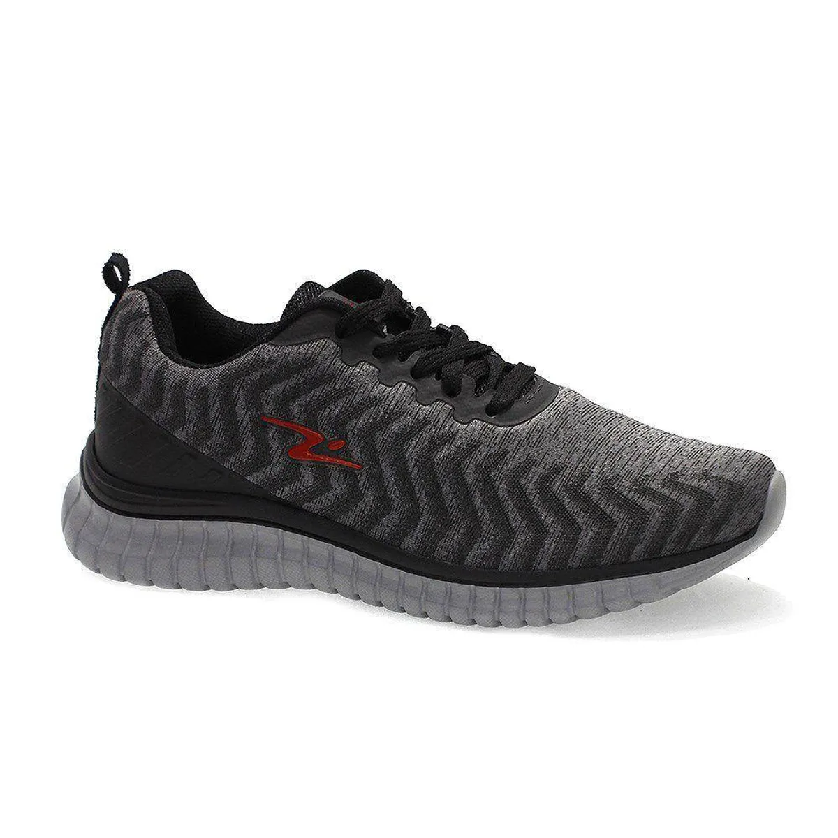POZATINI - ZAPATILLA DEPORTIVA HOMBRE GRAFITO ROJO 8616
