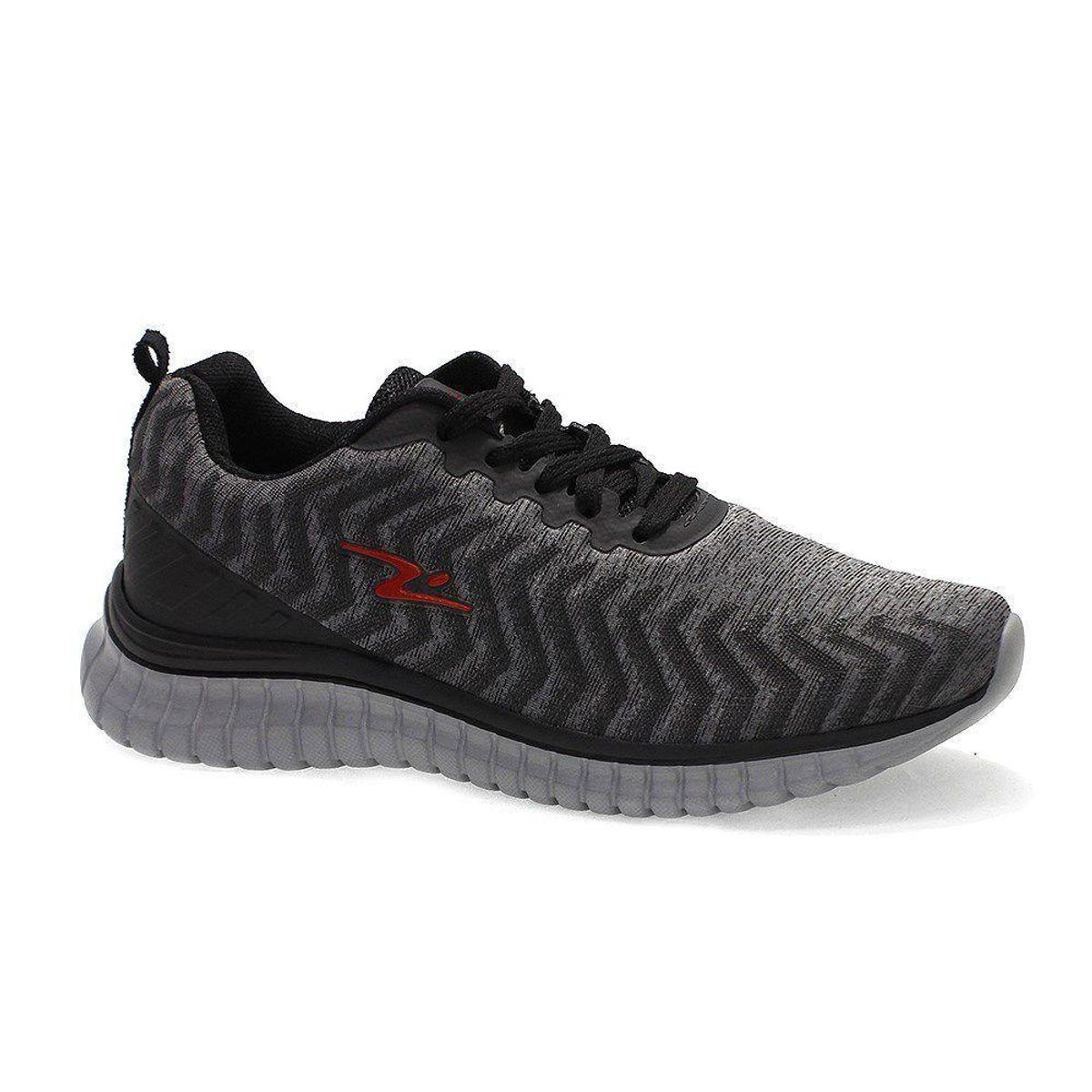 POZATINI - ZAPATILLA DEPORTIVA HOMBRE GRAFITO ROJO 8616