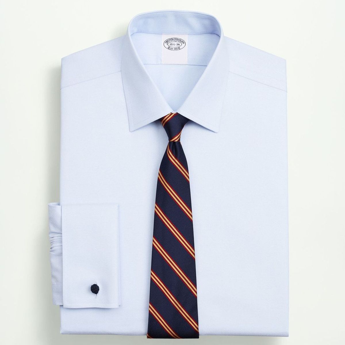 BROOKS BROTHERS - Camisa Hombre Ds Og Ni Sppt Ain Fc Ff Np Slim Celeste Brooks Brothers