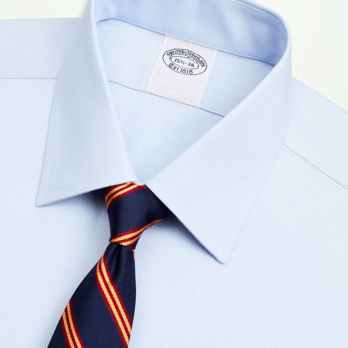 BROOKS BROTHERS - Camisa Hombre Ds Og Ni Sppt Ain Fc Ff Np Slim Celeste Brooks Brothers