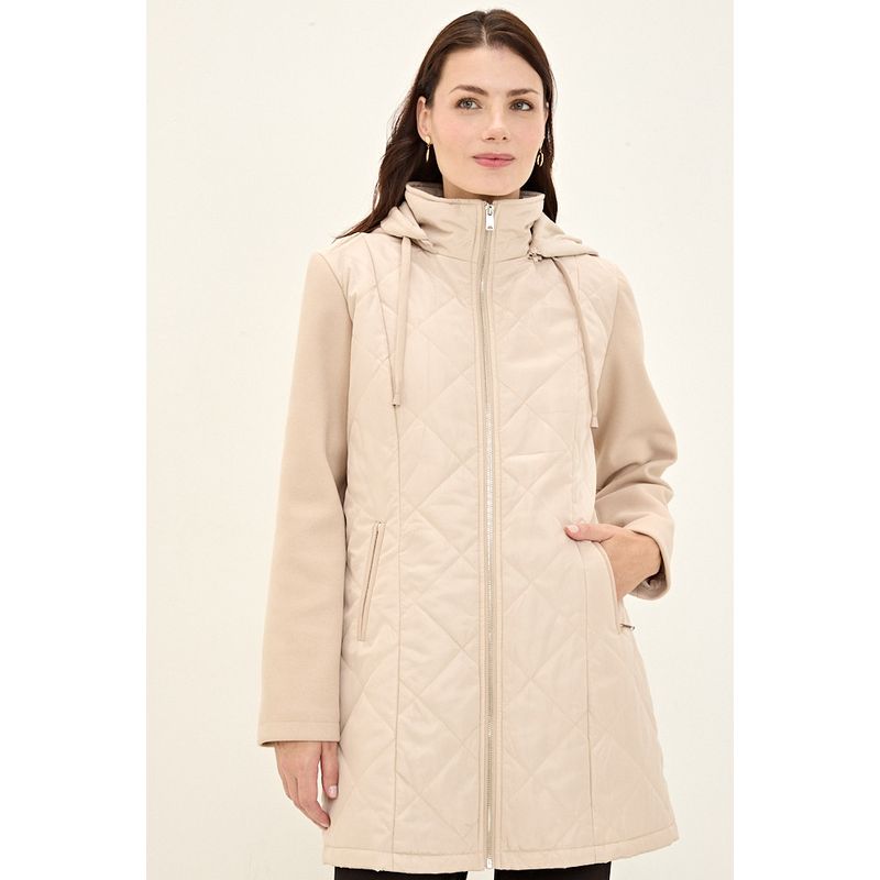 MA GRIFFE - Parka Beige Mujer Magriffe