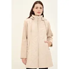 MA GRIFFE - Parka Beige Mujer Magriffe