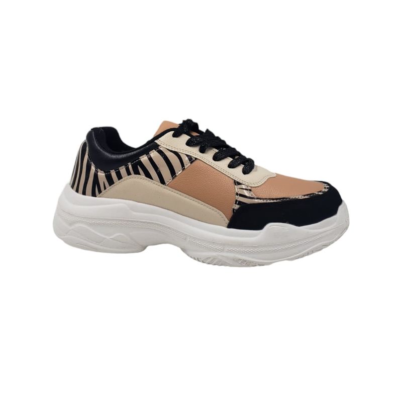 HERIEL - Zapatilla Rosa Print Plataforma Mujer