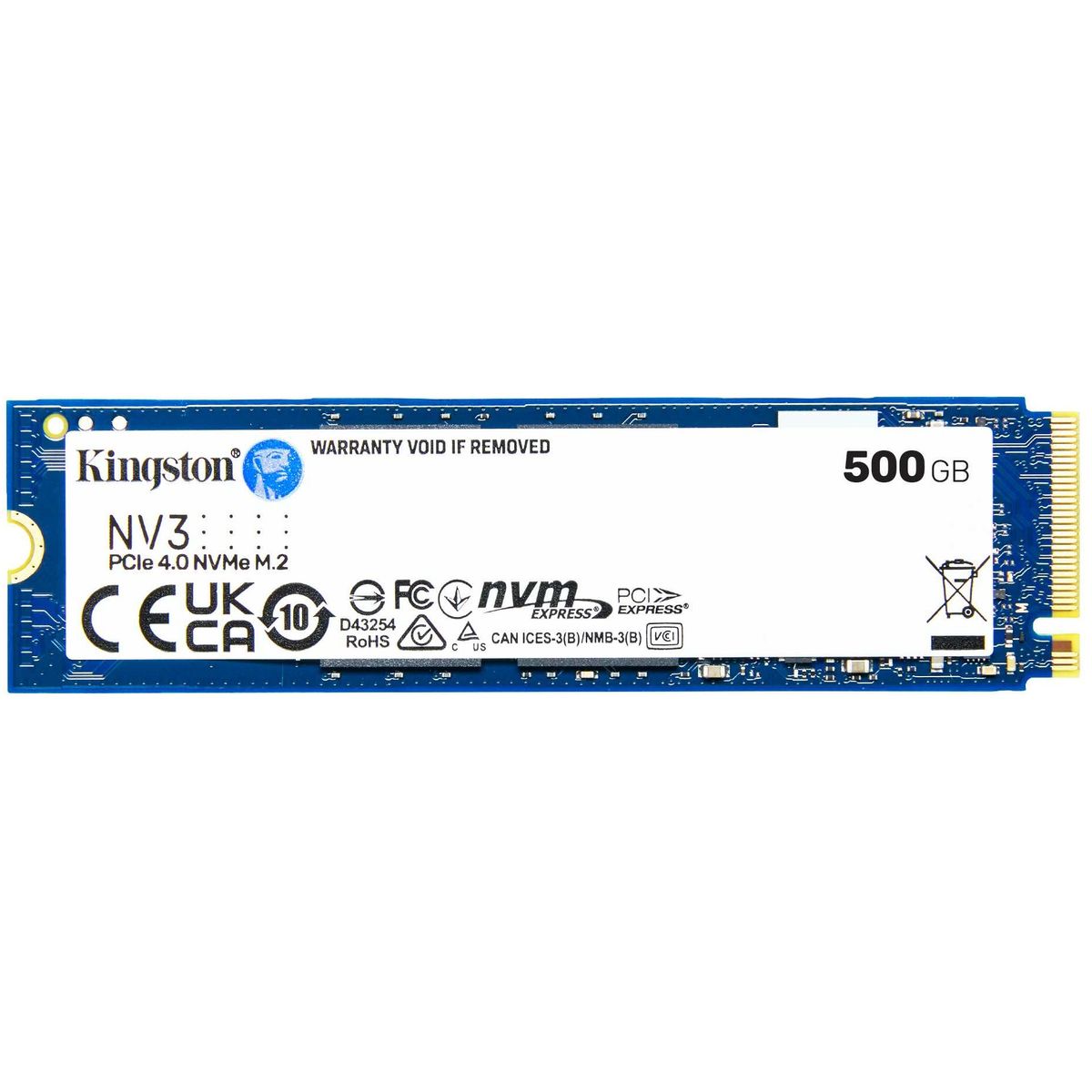 KINGSTON - SSD M.2 2280 PCIe4 NVMe 500GB 6GB/S KINGSTON NV3