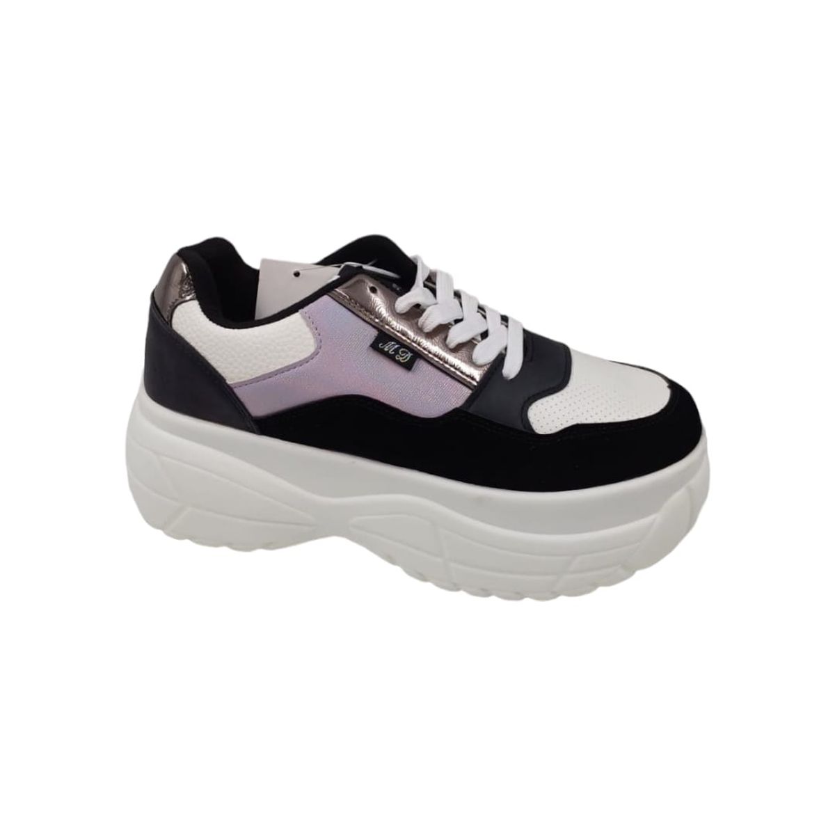 HERIEL - Zapatilla Negra Plataforma Mujer