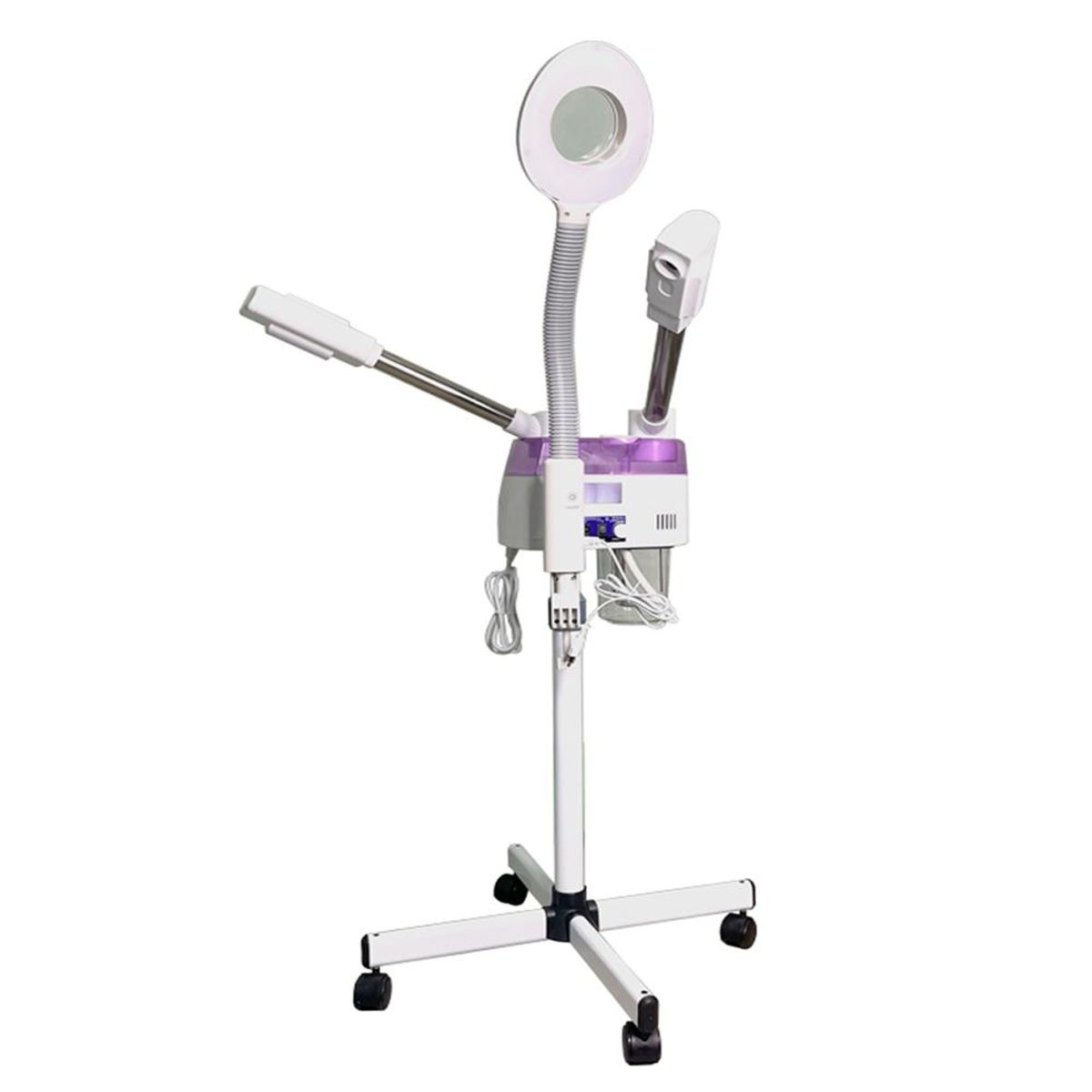 DETODOYMAS - Vaporizador facial profesional 3 en 1 caliente y frío - Blanco