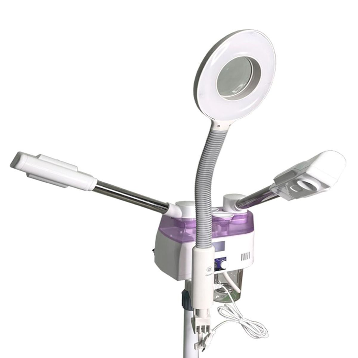 DETODOYMAS - Vaporizador facial profesional 3 en 1 caliente y frío - Blanco