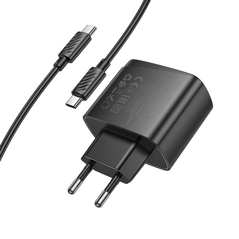 HOCO - Cargador de 65W carga rapida con cable Tipo-c