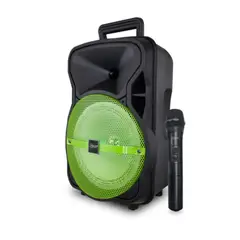LBN - PARLANTE BLUETOOTH MICROLAB CITY SONG BOX 8 GREEN GRID 08710 NEGRO