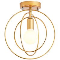 Lampara de Techo Redondo Iluminación colgante Moderna E27 Oro Ø30cm