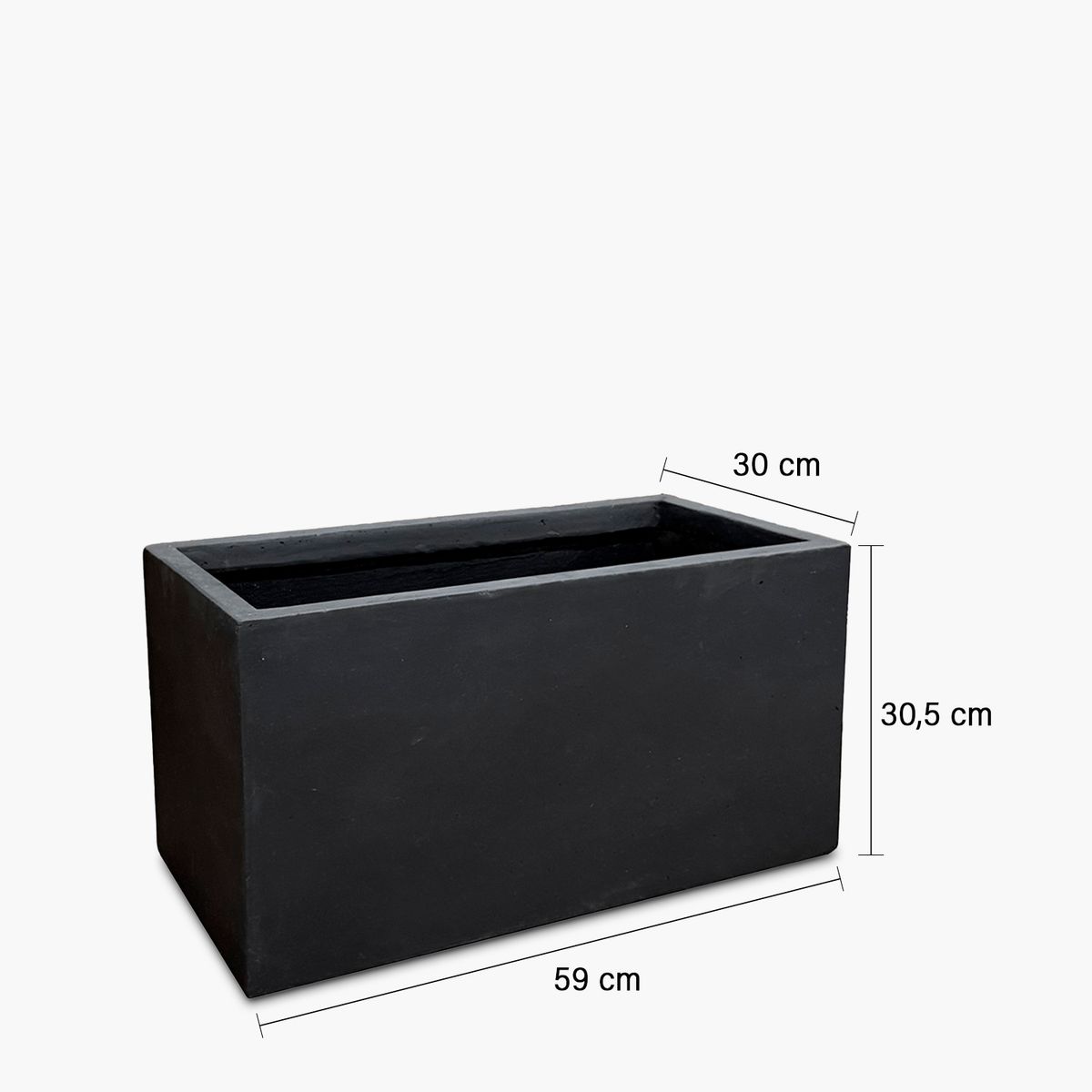 FORM DESIGN - Macetero Patagonia Medio 30 Negro Form