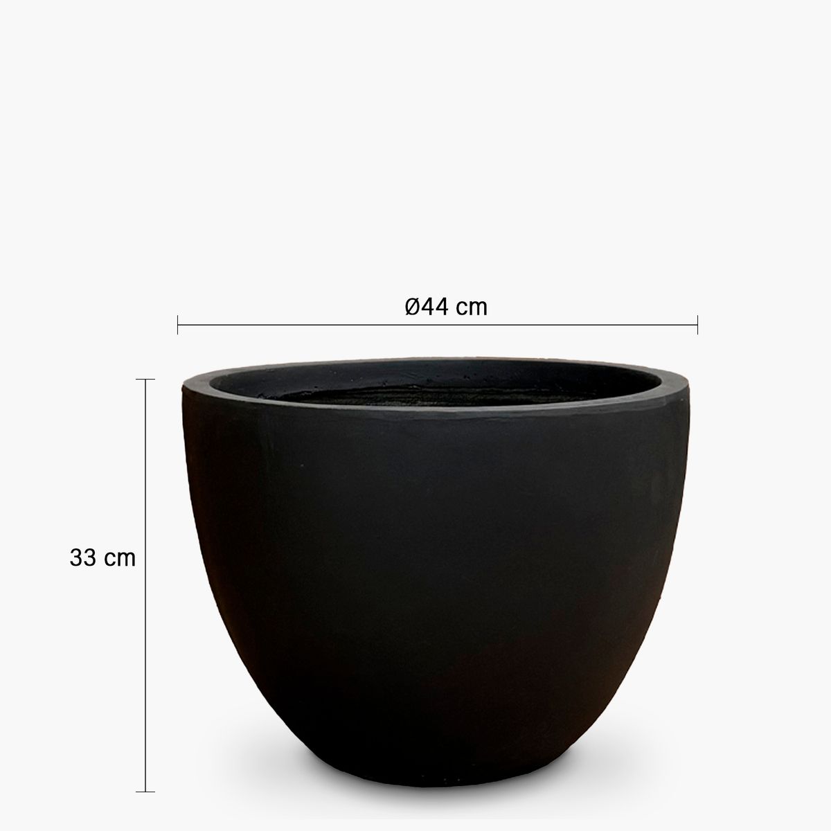 FORM DESIGN - Macetero Lauca 33 Negro Form