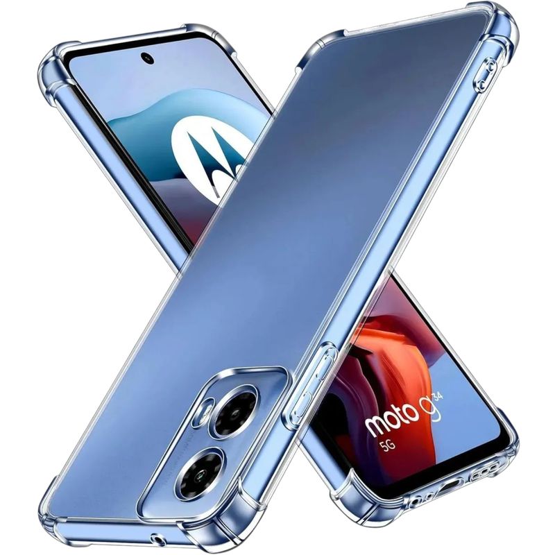 GENERICO - CARCASA TRANSPARENTE PARA MOTOROLA G35 5G PROTECTOR CAMARA
