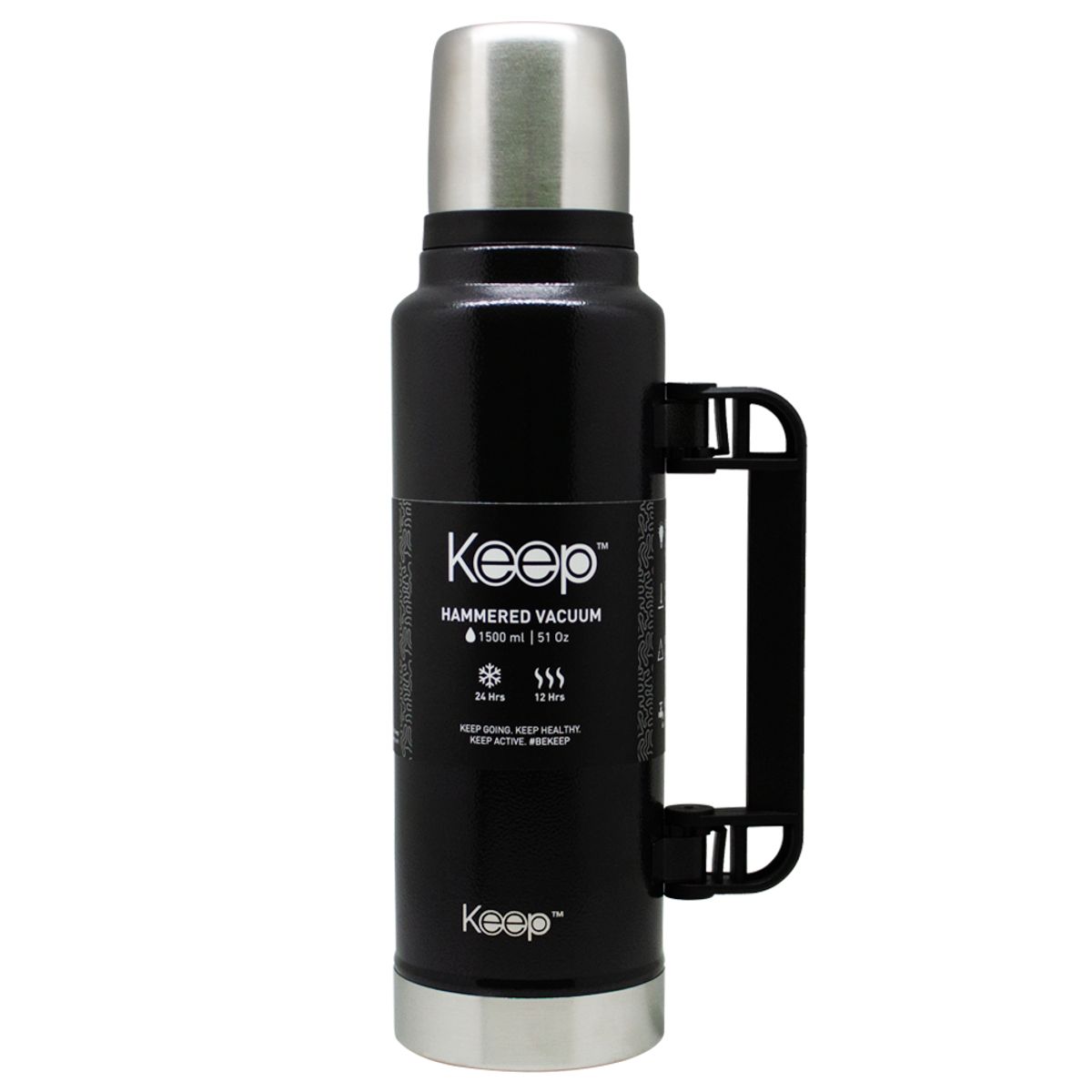 KEEP - TERMO HAMMERED 1.5LTS KEEP - NEGRO