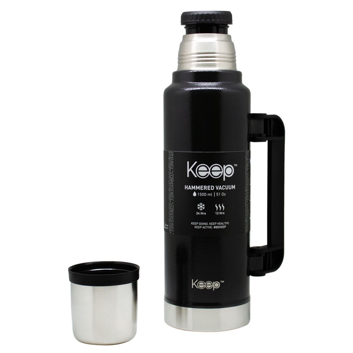 KEEP - TERMO HAMMERED 1.5LTS KEEP - NEGRO