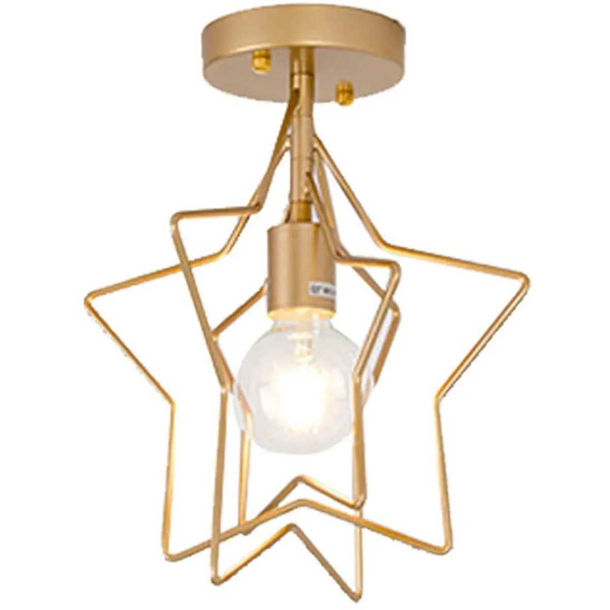 HOME NEAT - Lampara de Techo Estrella Iluminación colgante Moderna E27 Oro