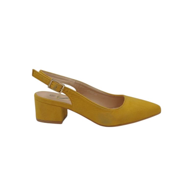 HERIEL - Zapato Mostaza Gamuza Mujer