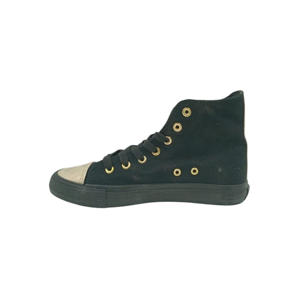 HERIEL - Zapatilla Negra Textil Mujer