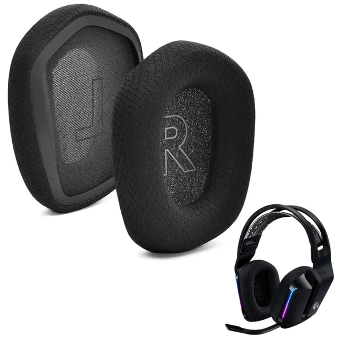 GENERICO - Almohadillas Para Audifonos Logitech G733 G535 G335 - Negro