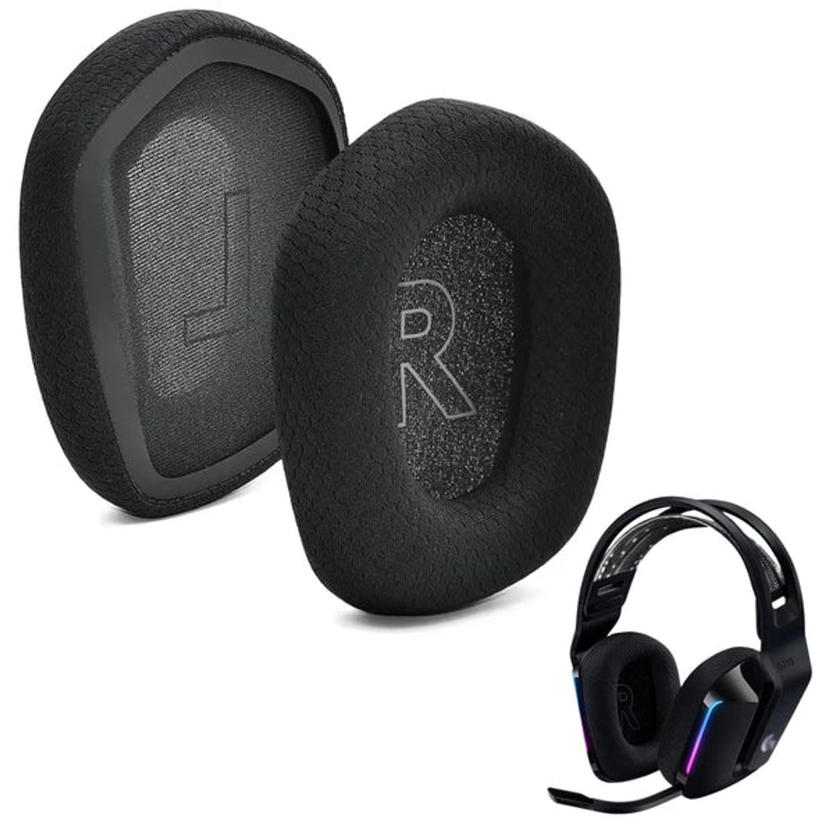GENERICO - Almohadillas Para Audifonos Logitech G733 G535 G335 - Negro