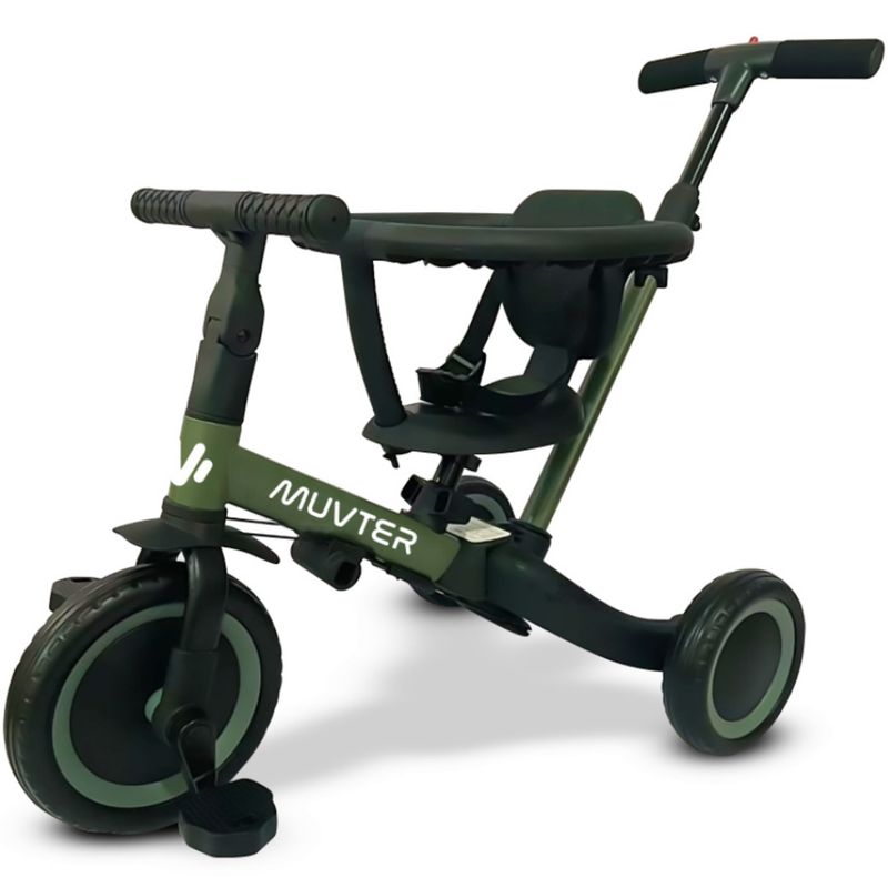 MUVTER - Triciclo Multifuncional 5 en 1 Muvter Ride Verde