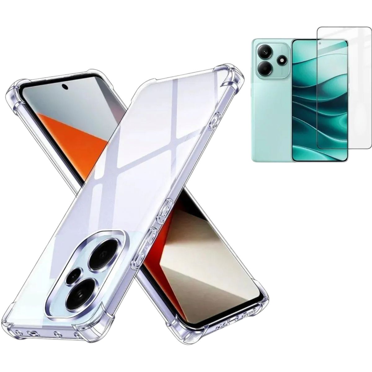 GENERICO - CARCASA TRANSPARENTE PARA XIAOMI REDMI NOTE 14 5G PROTECTOR CAMARA