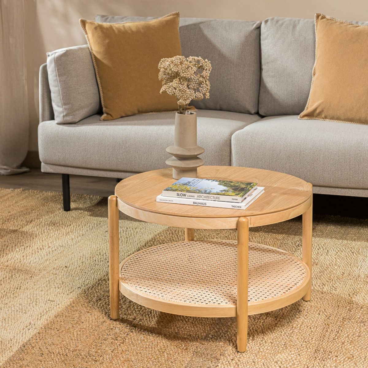 AMOBLE - Mesa De Centro Majadas Café Amoblé