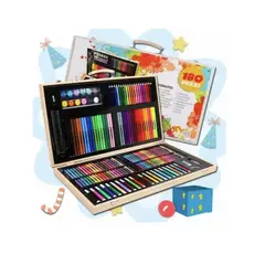 GENERICO - Set De Dibujo Y Pintura, Lápices Y Accesorios 180 Piezas