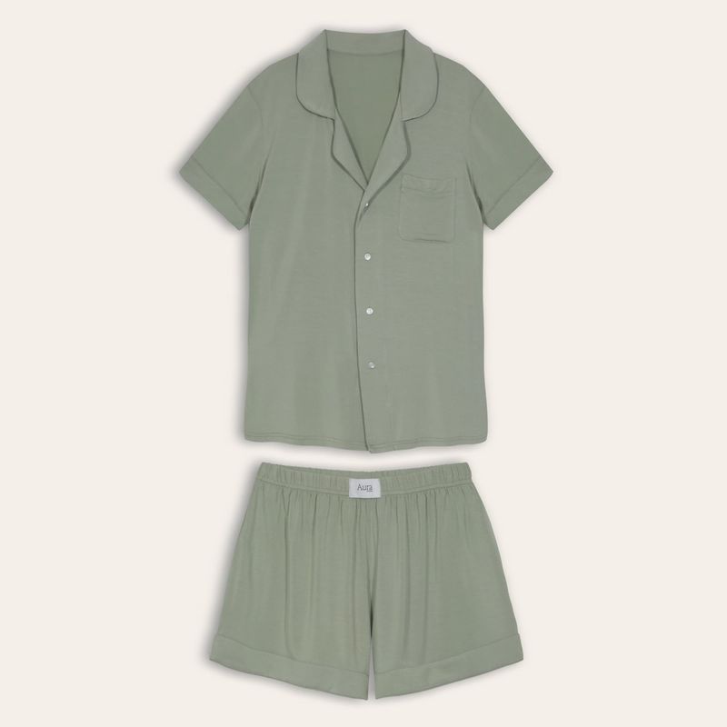 HYPNOS - Set Pijama Mujer - Bambú - Fresco y Suave - Verde - Hypnos