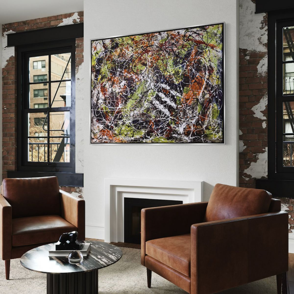 GENERICO - Cuadro decorativo abstracto 150 x 120