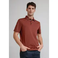 PERRY ELLIS - Polera Hombre Polo Manga Corta Ladrillo
