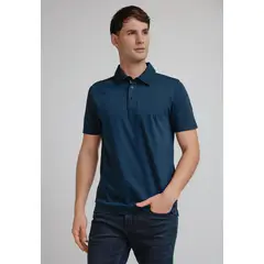 PERRY ELLIS - Polera Hombre Polo Manga Corta Navy