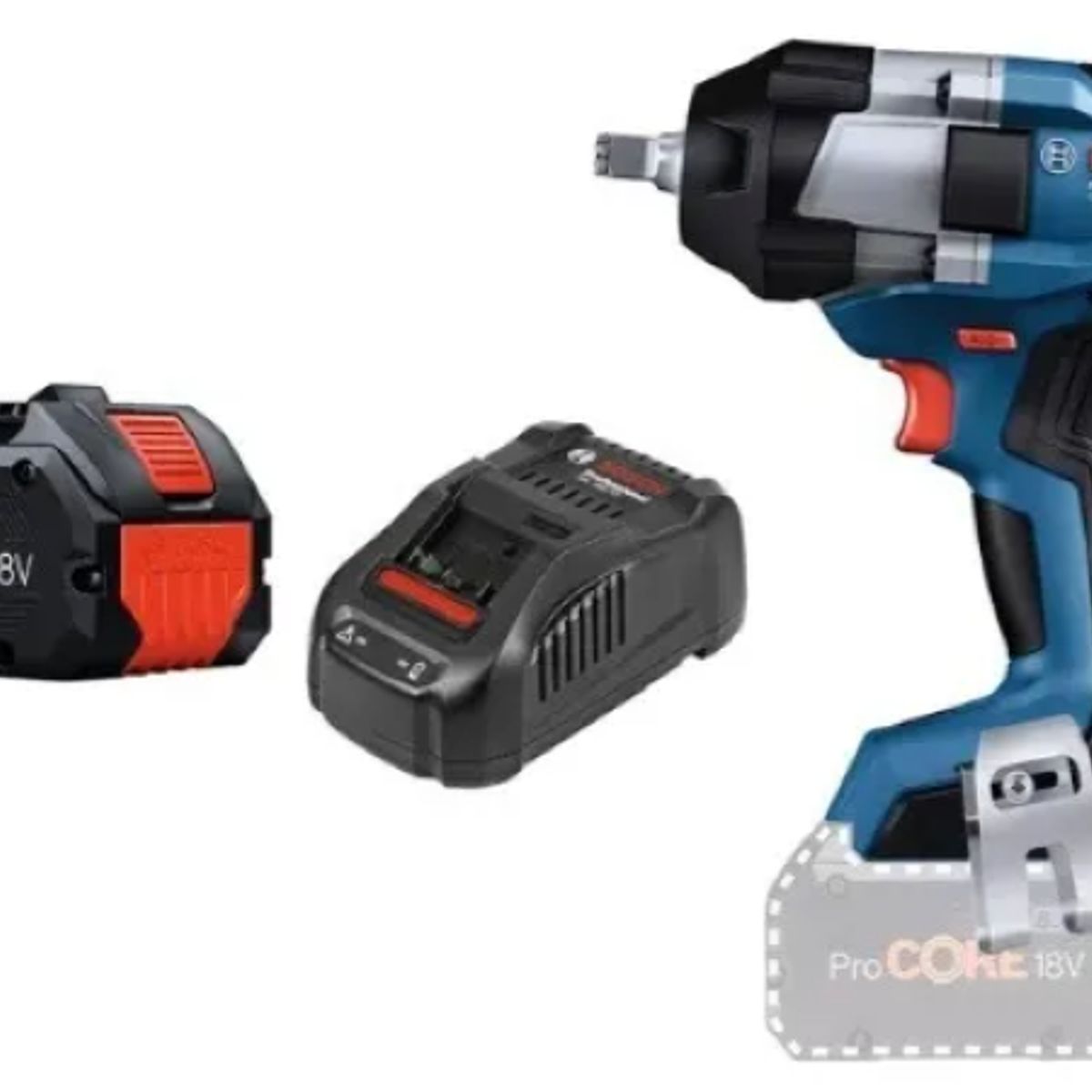 BOSCH - Kit Llave De Impacto 1/2 Gds 18v -1000 + 1 Bat + 1 Carg 8ah BOSCH