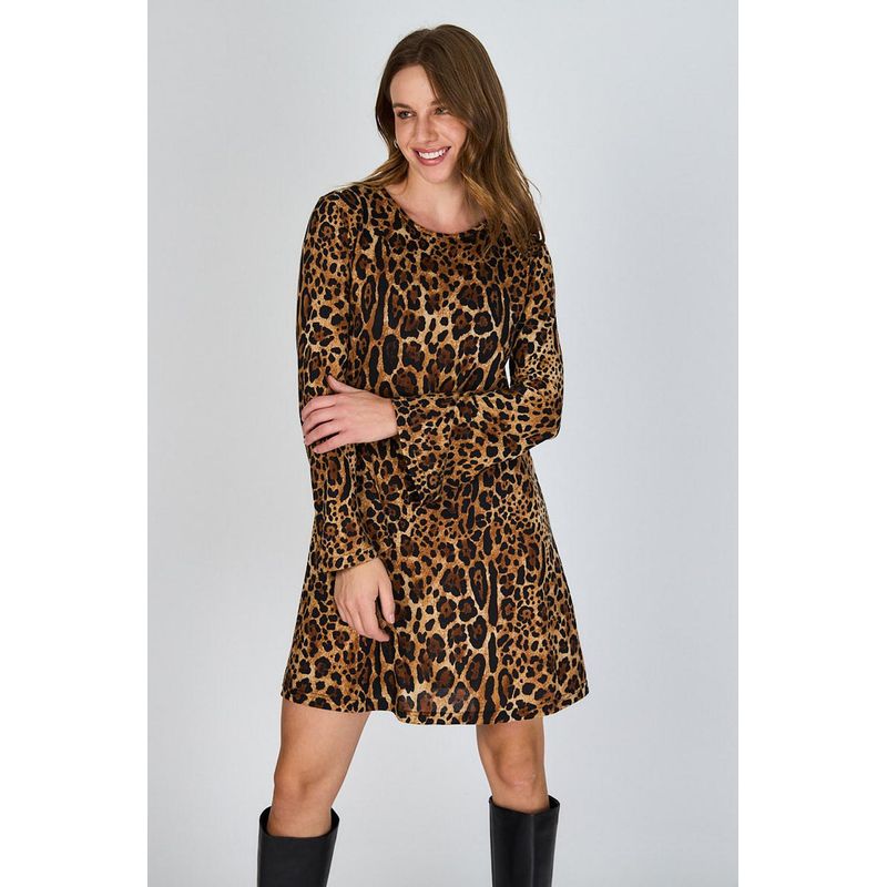 ECLIPSE - Vestido Animal Print Isi Eclipse