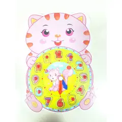 GENERICO - Reloj divertido madera didactico para niños