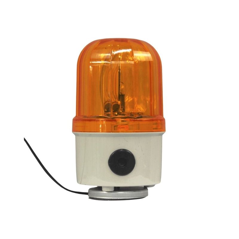 GENERICO - Baliza Amarilla Giratoria con Sirena e Imantada 220V LTD-1101J  CNC