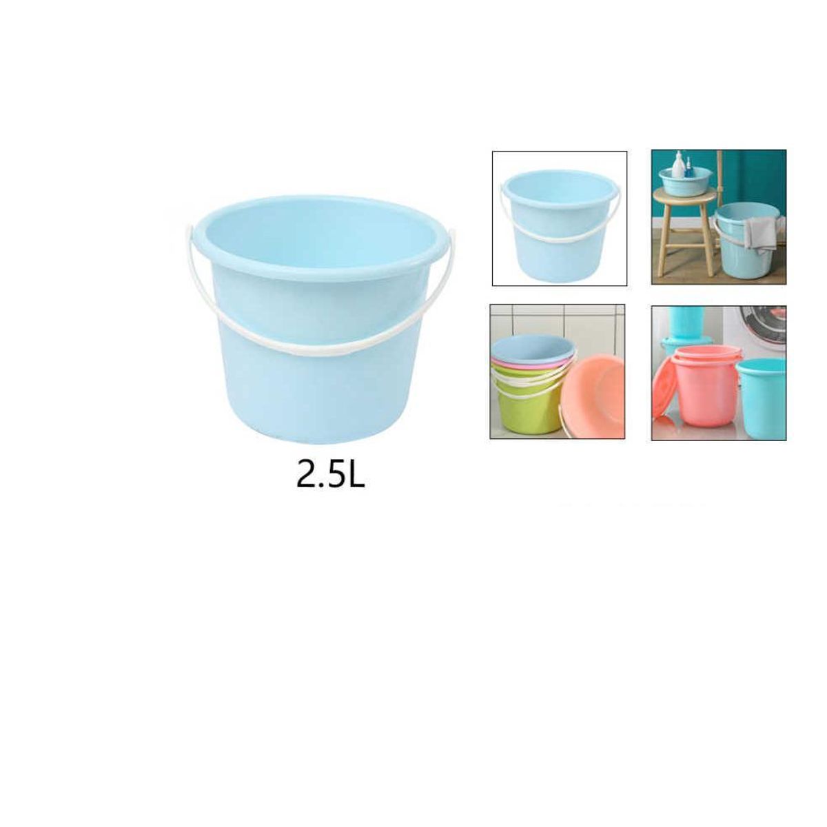 GENERICO - Balde Plástico Celeste