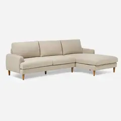 ROSEN - Sofá Seccional Hansen Derecho Tela Beige