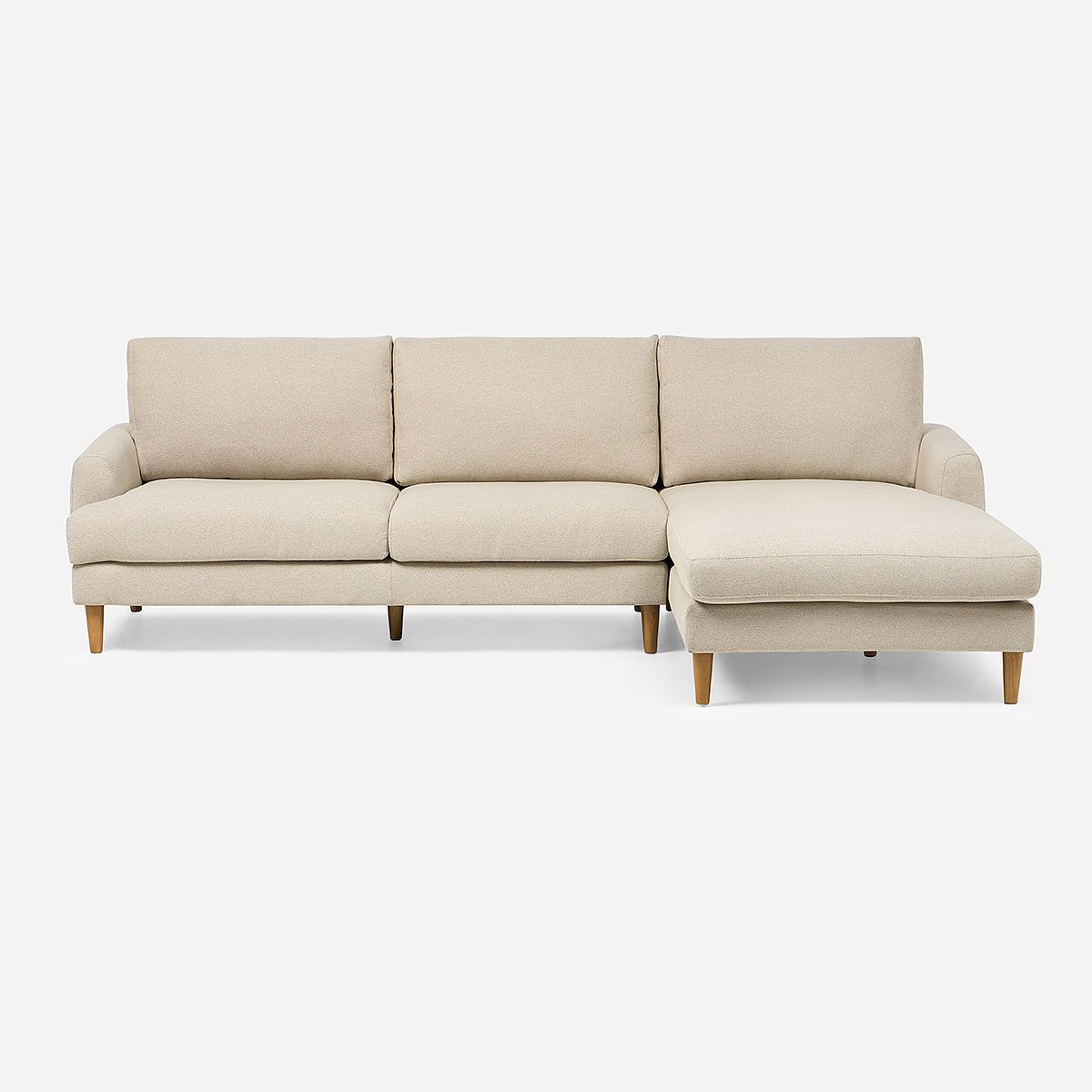 ROSEN - Sofá Seccional Hansen Derecho Tela Beige