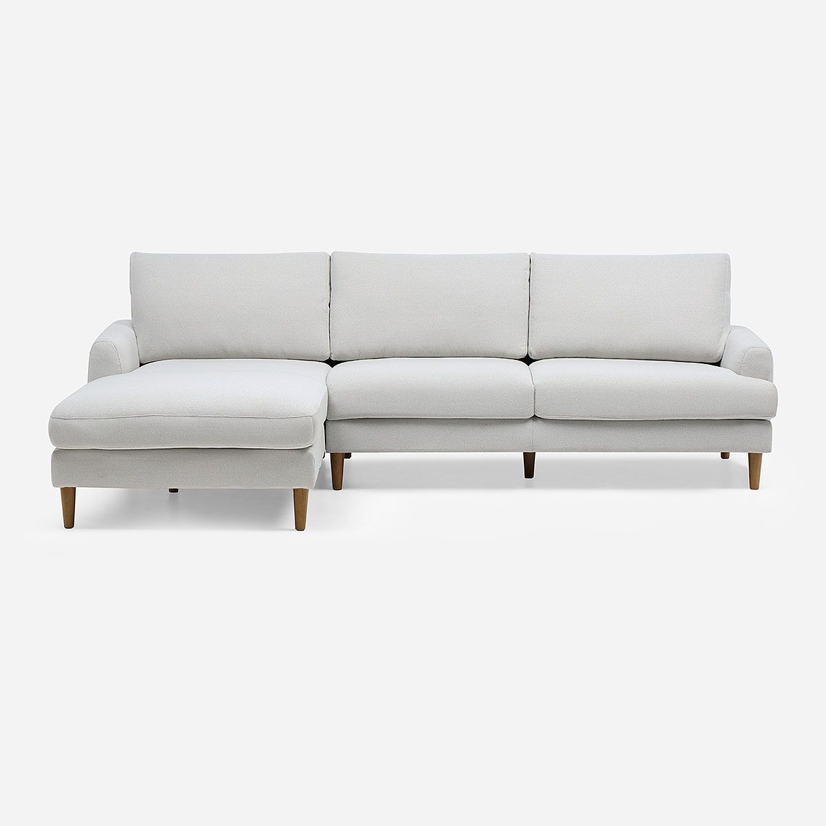 ROSEN - Sofá Seccional Hansen Izquierdo Tela Gris Perla