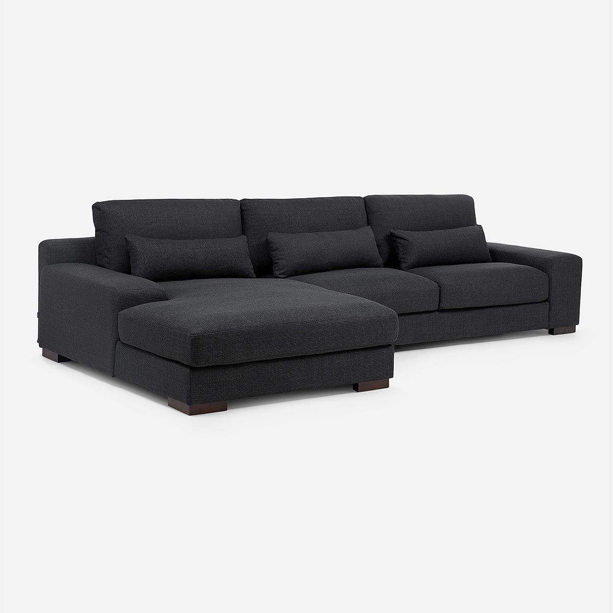 ROSEN - Sofá Seccional Soroa Izquierdo Large Tela Charcoal