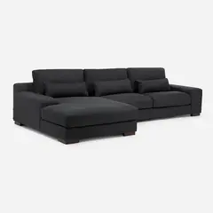 ROSEN - Sofá Seccional Soroa Izquierdo Large Tela Charcoal