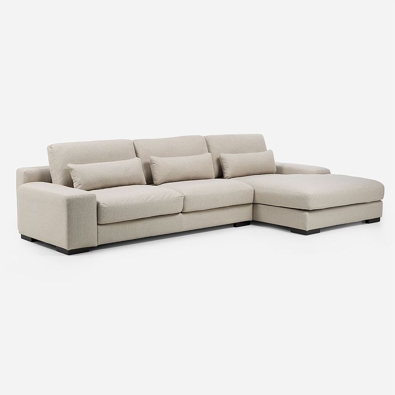 ROSEN - Sofá Seccional Soroa Derecho Large Tela Beige