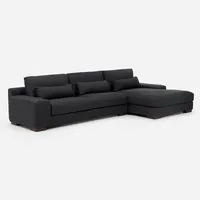 Sofá Seccional Soroa Derecho Large Tela Charcoal