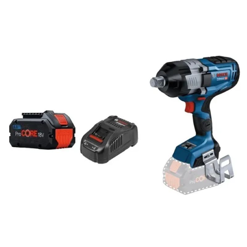 BOSCH - Llave Impacto Bosch Gds 18v-1600 + 1 Kit Bateria 8ah Procore