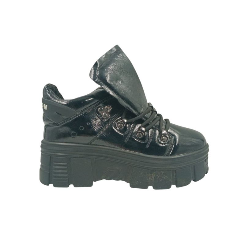 HERIEL - Zapatilla Negra Plataforma Mujer